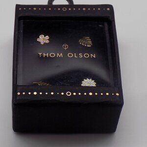 Thom Olson Watch Charms for Band Flower Floral Leaf Set of 4 new in box